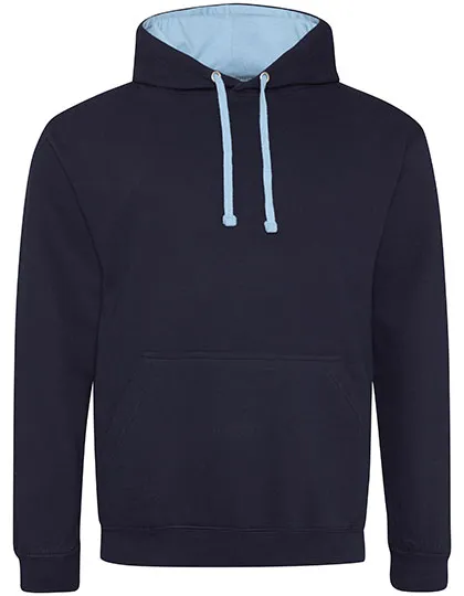 Hoodie mit kontrastfarbener Kapuze