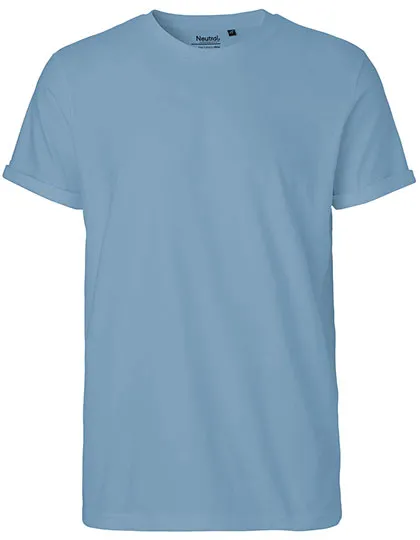 Herren-T-Shirt aus Bio-Baumwolle mit Krempelärmeln