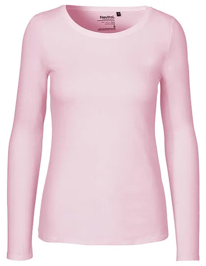 Schmal geschnittenes Damen-Langarmshirt aus Bio-Baumwolle