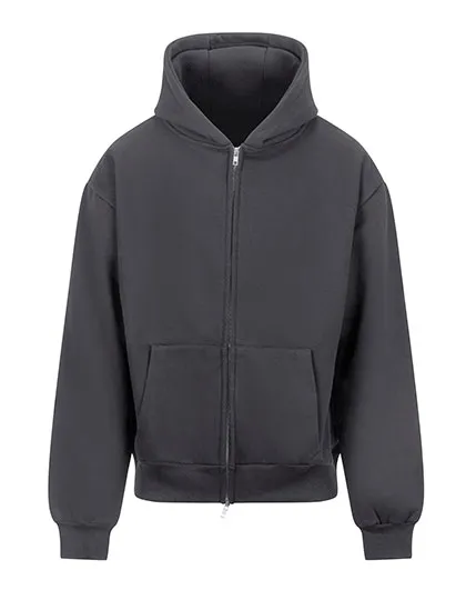 Oversize-Kapuzen-Sweatjacke