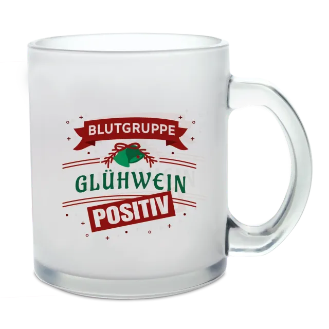 Glastasse 300 ml mit matter Oberfläche