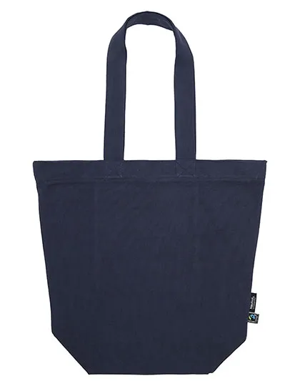 Bio-Baumwolltasche mit Reißverschluss und Innentasche