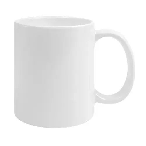 Keramiktasse 330 ml, weiß glänzend