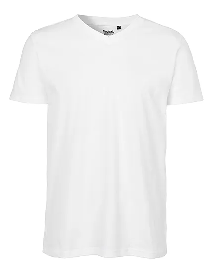 Herren-T-Shirt aus Bio-Baumwolle mit V-Ausschnitt