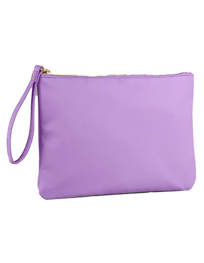 Handgelenktasche aus Nylon mit Reißverschluss in Blueberry Swirl
