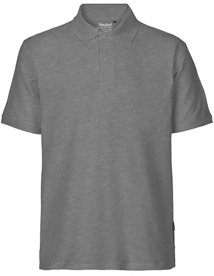Herren-Poloshirt aus Bio-Baumwolle in Dark Heather