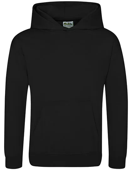 Kinder-Sport-Hoodie aus Polyester in Jet Black