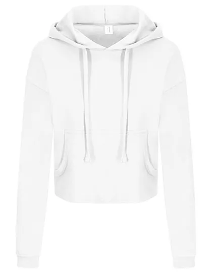 Kurzer Damen-Hoodie mit offenem Saum