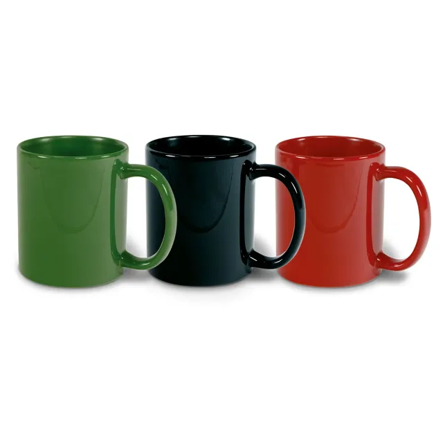 Keramiktasse 330 ml, innen und außen farbig glänzend