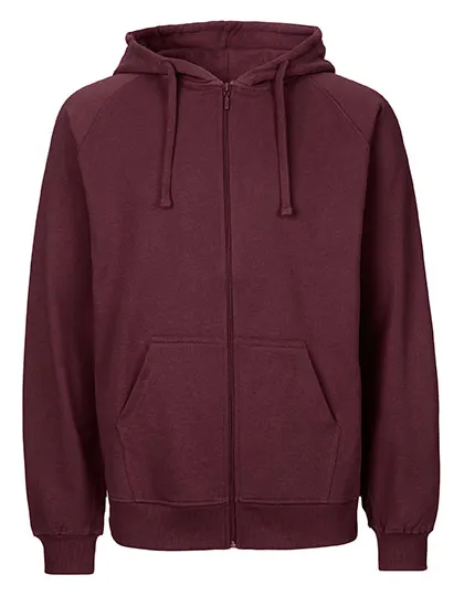 Herren-Kapuzenjacke aus Bio-Baumwolle in Bordeaux