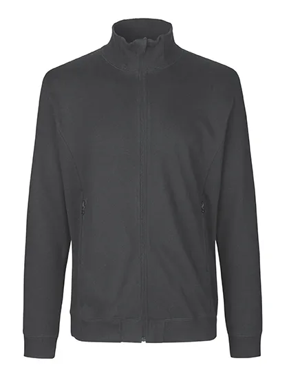 Unisex-Sweatjacke aus Bio-Baumwolle mit Stehkragen