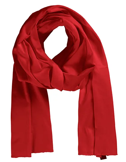 Leichter Schal aus Bio-Baumwolle in Red