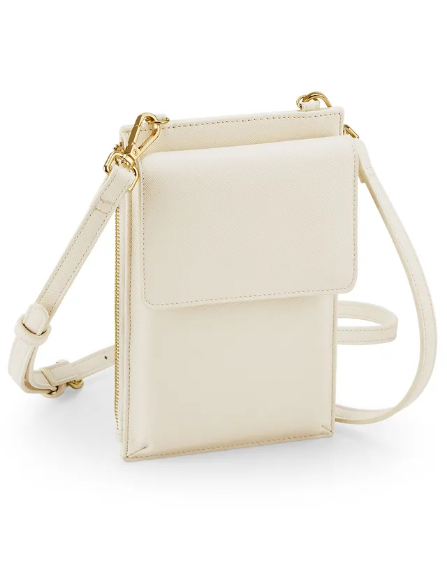 Handytasche aus Kunstleder mit Schultergurt