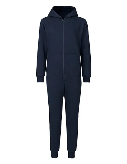 Unisex-Sweatoverall aus Bio-Baumwolle mit Kapuze