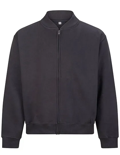 Oversize-Bomberjacke aus Sweatstoff