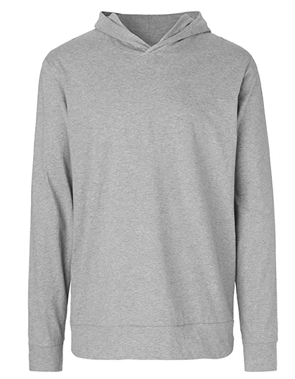 Leichter Unisex-Hoodie aus Bio-Baumwolle in Sport Grey