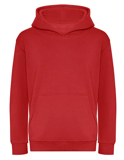 Kinder-Hoodie aus Bio-Baumwollmix in Fire Red