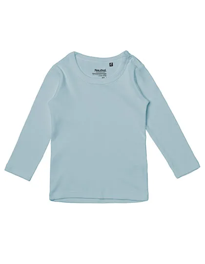 Baby-Langarmshirt aus Bio-Baumwolle in Light Blue