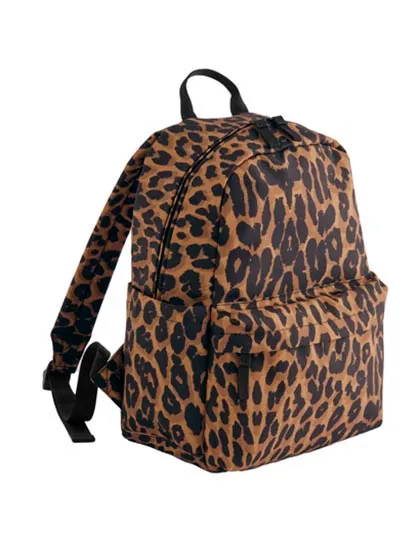 Mini-Rucksack mit Leopardenmuster