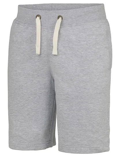 Sweatshorts aus Baumwollmix mit Seitentaschen in Heather Grey