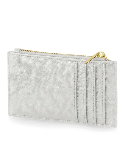 Kartenhalter aus Kunstleder für 4 Karten in Soft Grey