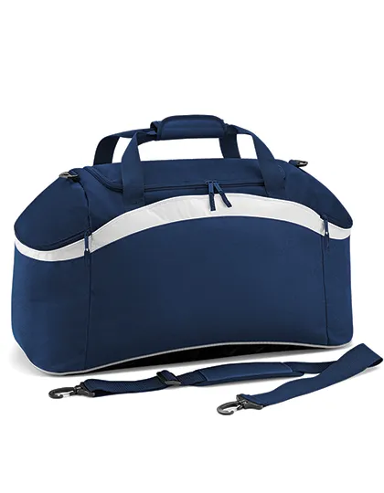 Große Sporttasche, 54 Liter in French Navy / French Navy / White