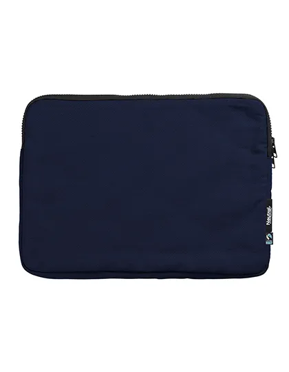13-Zoll-Laptoptasche aus Bio-Baumwolle in Navy