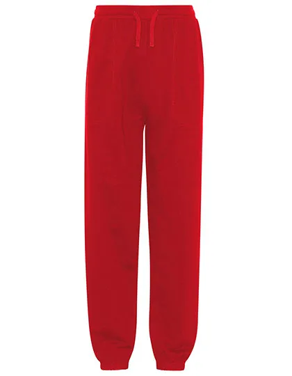 Unisex-Jogginghose aus Bio-Baumwolle, locker geschnitten in Red