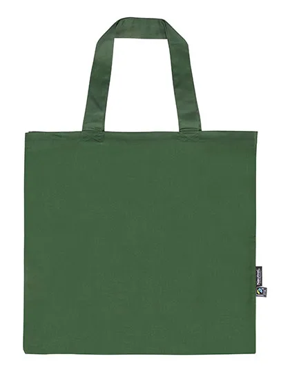 Bio-Baumwoll-Shopper mit Innentasche in Bottle Green