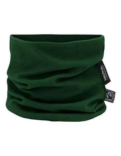 Doppellagiger Schlauchschal aus Bio-Baumwolle in Bottle Green