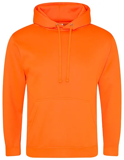 Neon-Hoodie mit Kängurutasche in Electric Orange